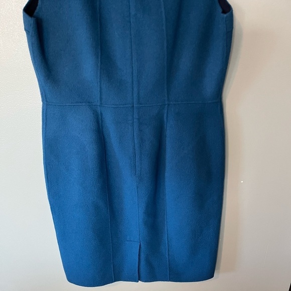 NWT Talbots Wool Marine Blue Midi Dress - Picture 7 of 9